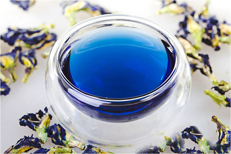 Тайский синий чай из цветков клитории