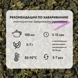 Чай улун Те Гуань Инь Аньси заваривание проливом