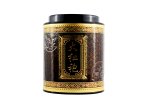 Банка для хранения чая, коричнево-золотистая, картон,  размер 12,5х10 см.