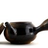 Чайник с боковой ручкой, глина и глазурь, 175 мл.