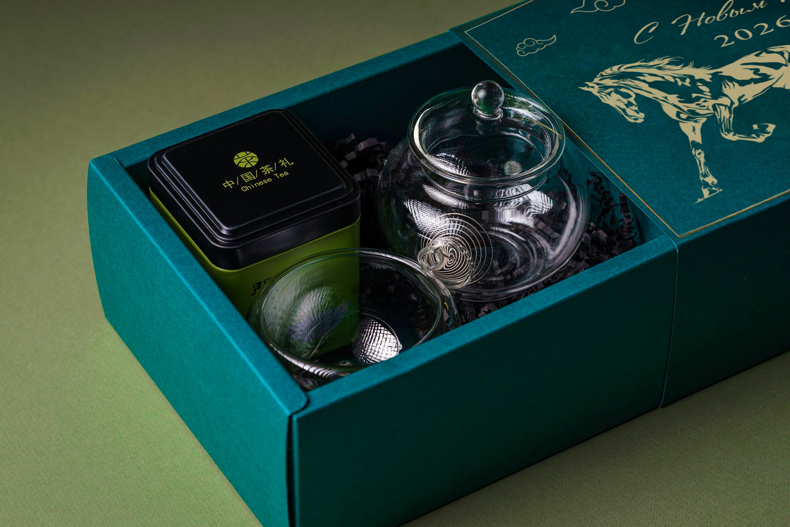 Подарочный набор (чай, пиала, чайник) D3