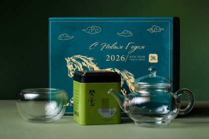 Подарочный набор (чай, пиала, чайник) D3