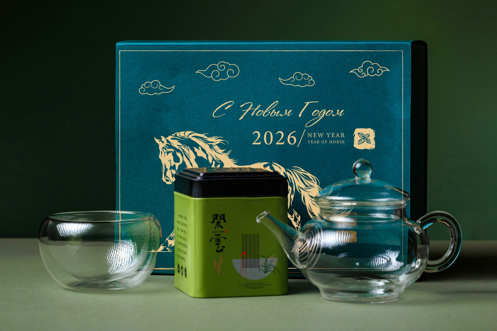 Подарочный набор (чай, пиала, чайник) D3 Подарочный набор (чай, пиала, чайник) D3