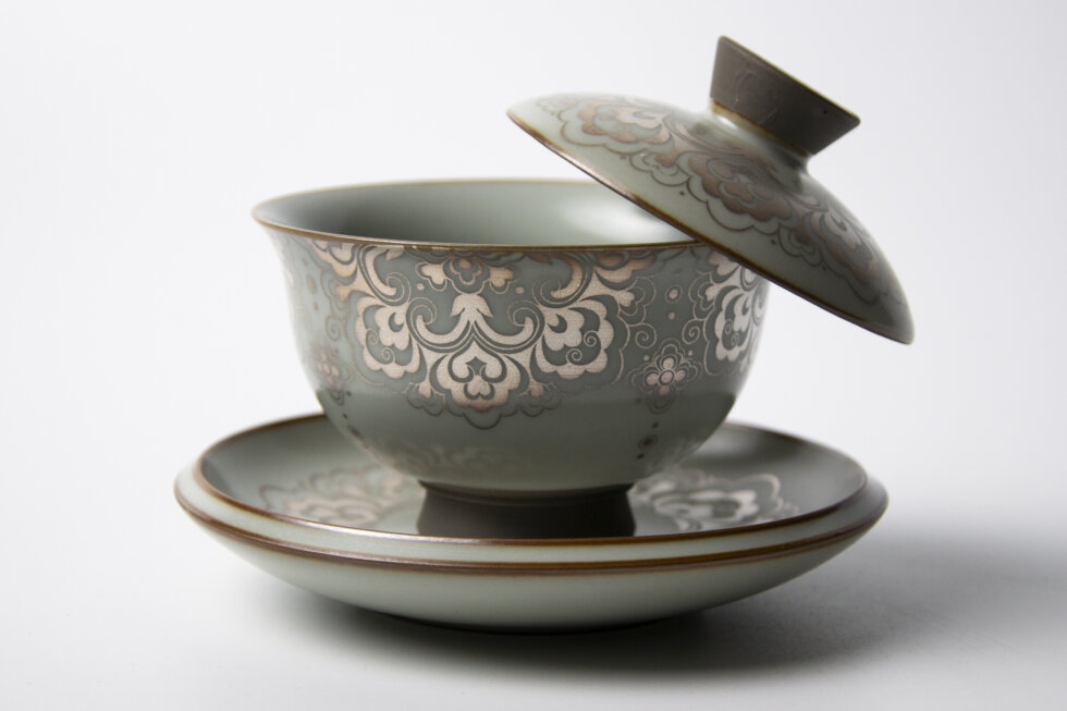 Керамическая гайвань для заваривания чая, 155 мл.