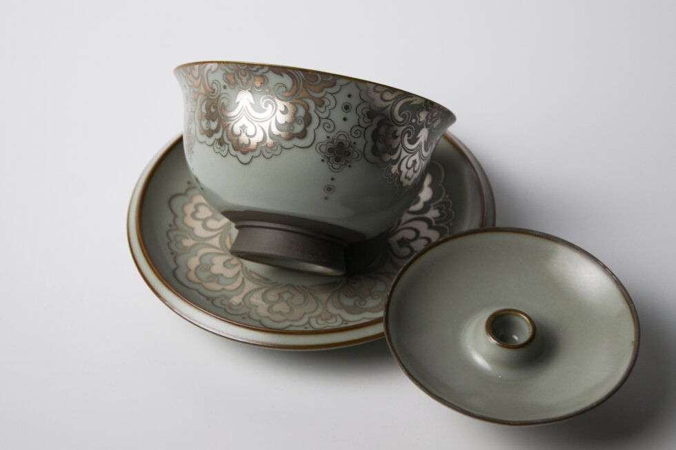 Керамическая гайвань для заваривания чая, 155 мл.