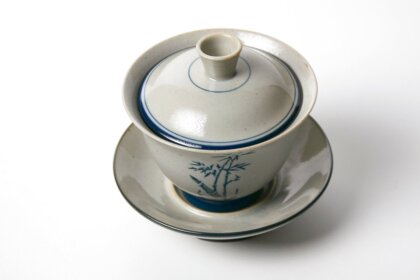 Керамическая гайвань с глазурью, 180 мл.