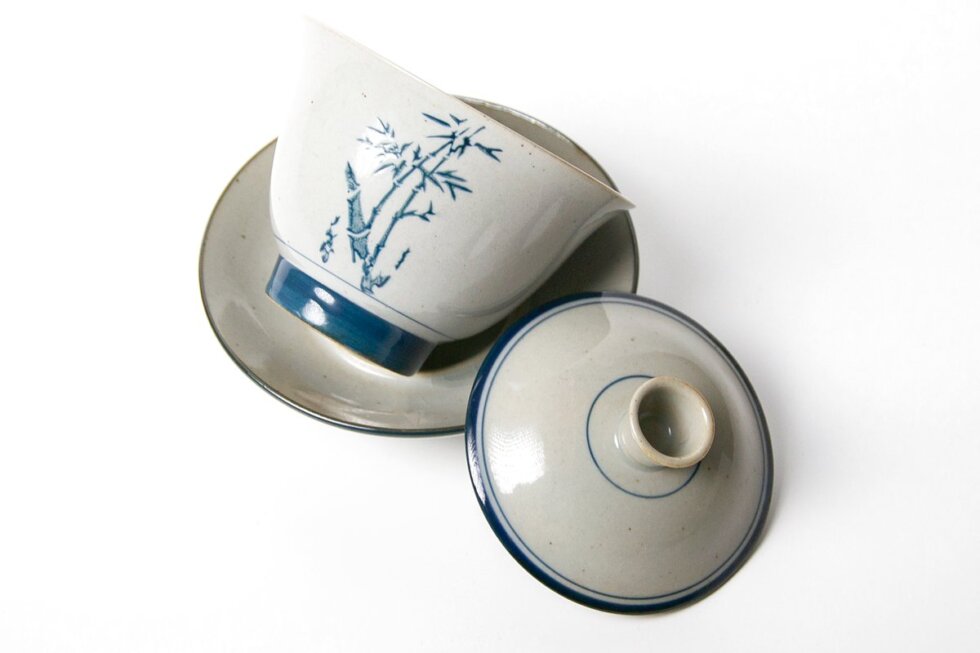 Керамическая гайвань с глазурью, 180 мл.