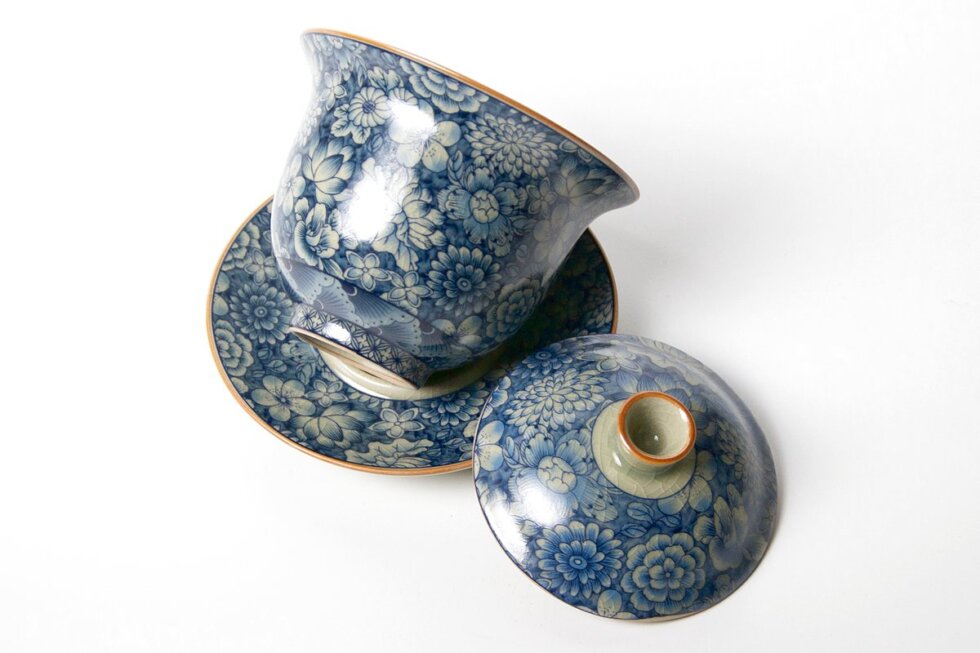 Гайвань для заваривания чая, керамика и глазурь, 160 мл.