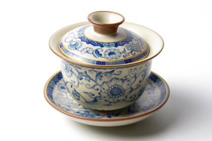 Керамическая гайвань с глазурью, 165 мл.