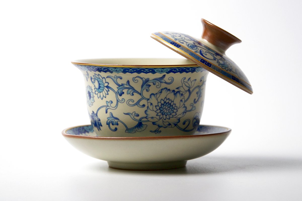 Керамическая гайвань с глазурью, 165 мл.