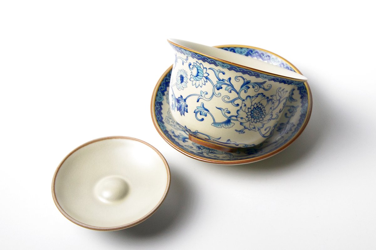 Керамическая гайвань с глазурью, 165 мл.