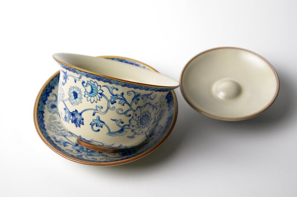 Керамическая гайвань с глазурью, 165 мл.