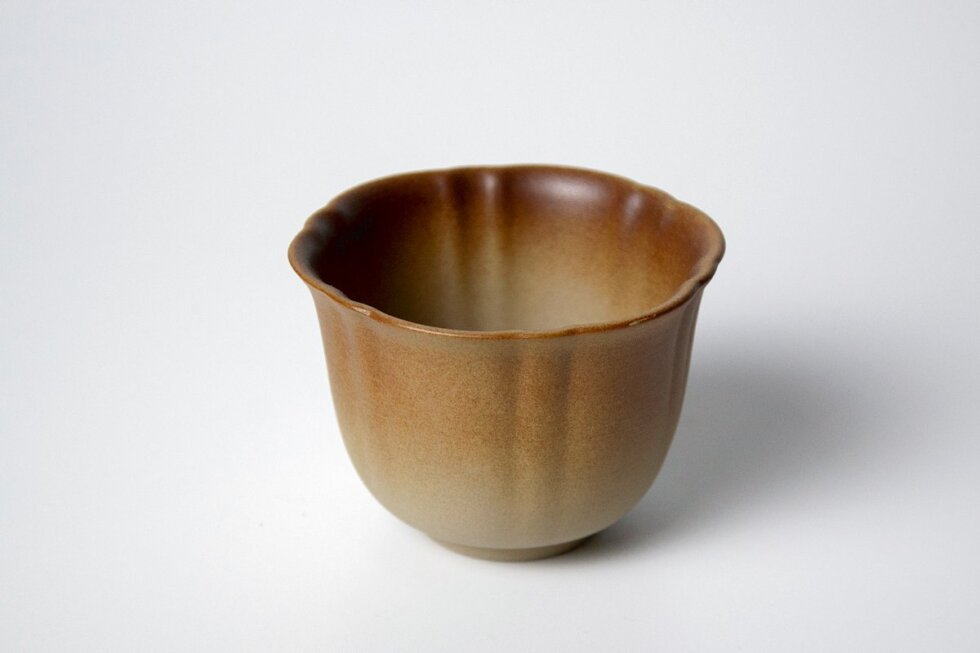 Керамическая пиала с глазурью, 120 мл.