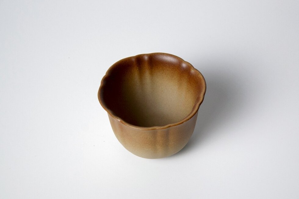 Керамическая пиала с глазурью, 120 мл.