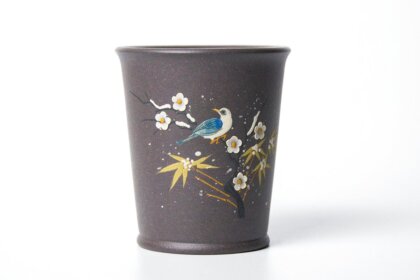 Пиала из исинской глины с ручной росписью, 190 мл.