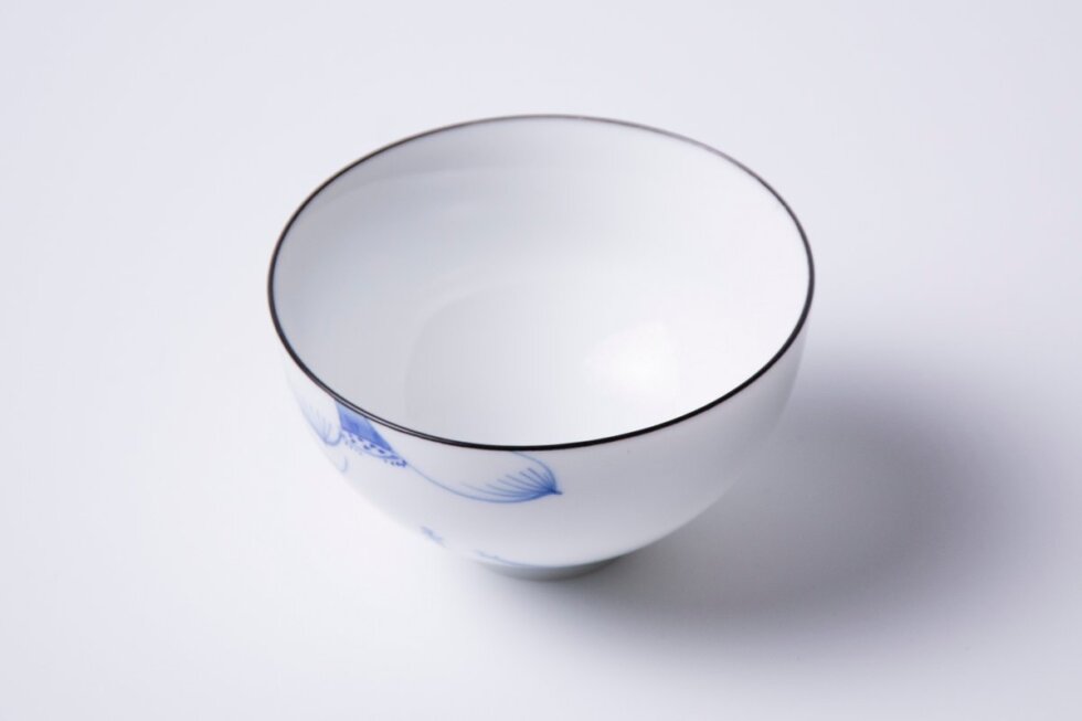 Пиала для чая, фарфор, 105 мл.