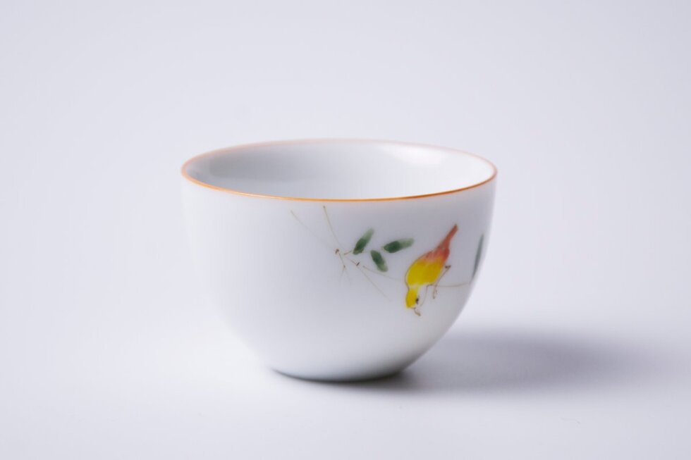 Фарфоровая пиала для чая, 65 мл.