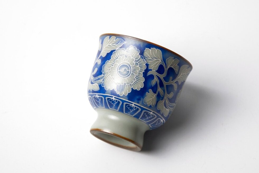 Пиала для чая, керамика и глазурь, 40 мл.