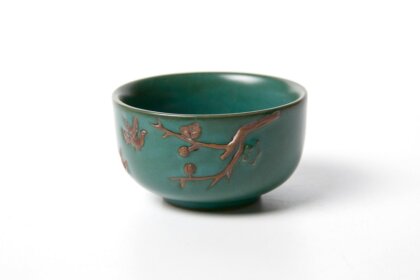 Керамическая пиала с глазурью, 60 мл.