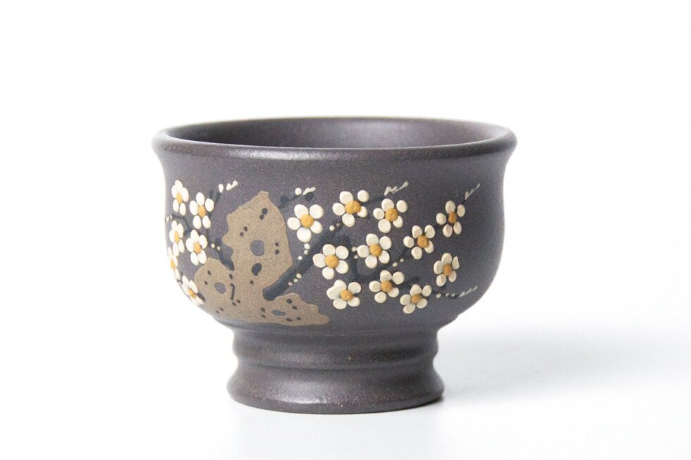Пиала из исинской глины Цзы Ни, ручная роспись, 110 мл.
