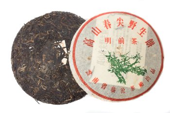 Шен пуэр "Большое Зеленое Дерево", ф-ка Линьцан, 2002 год