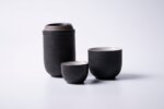 Набор посуды "Шиборидаси черный кварц", керамика и глазурь