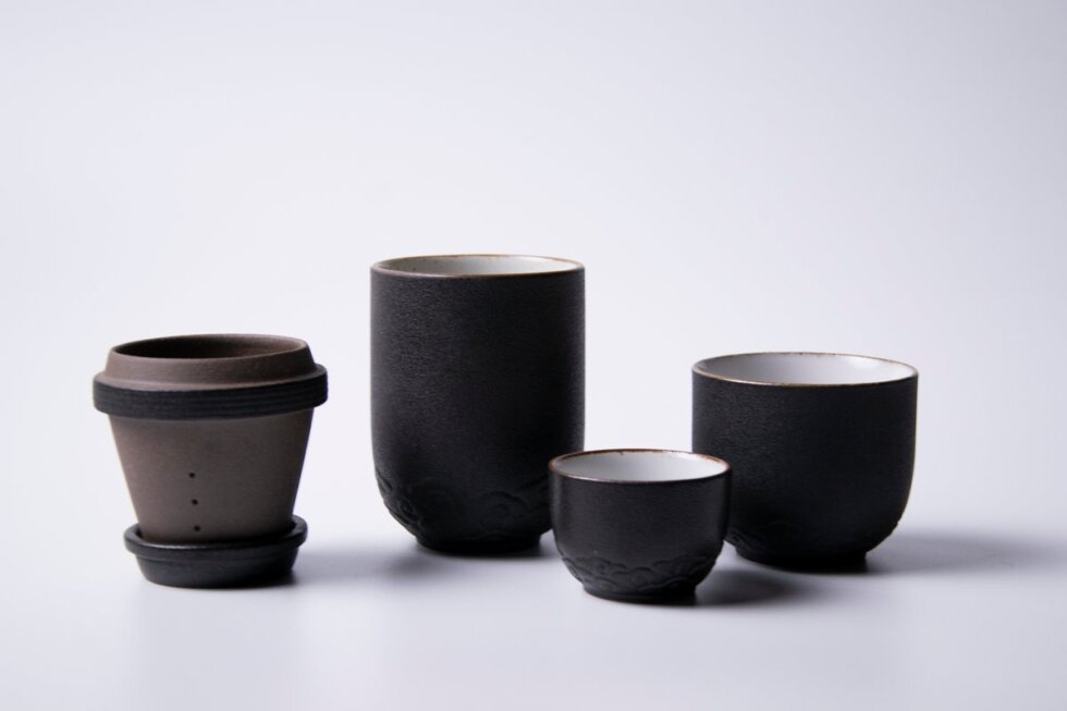 Набор посуды для заваривания чая, керамика и глазурь