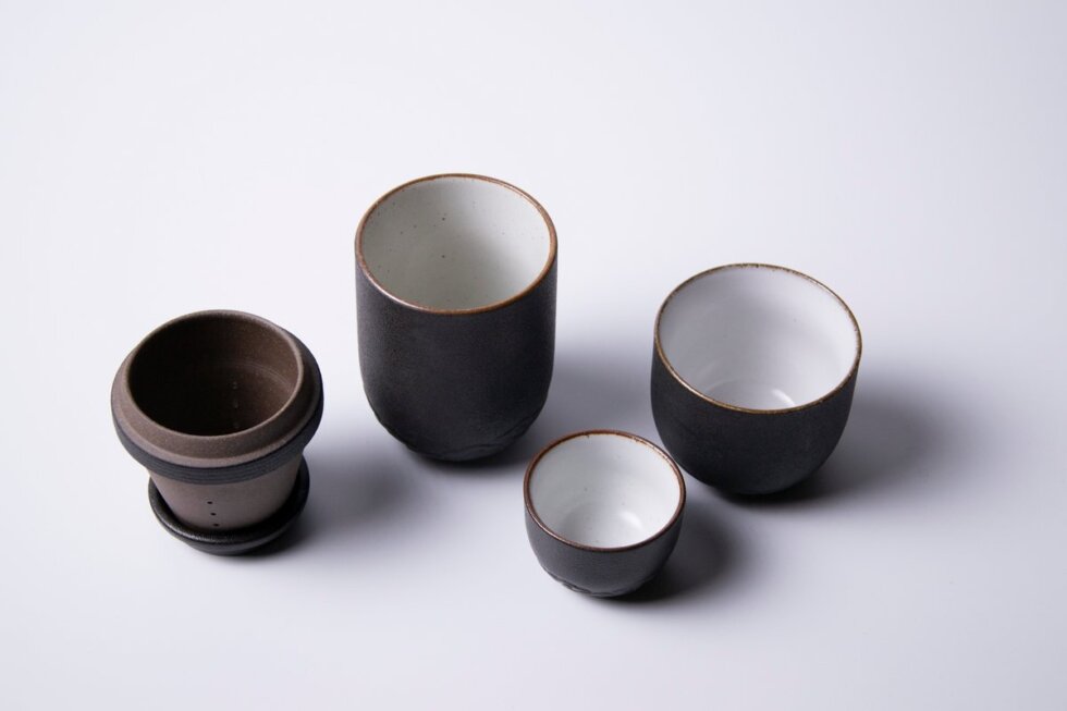 Набор посуды для заваривания чая, керамика и глазурь
